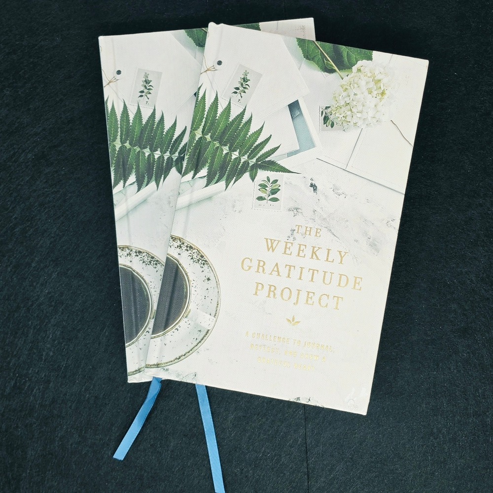 Weekly Gratitude Project Journals Lot of 2 Copies Hardcover UNUSED Thanksgiving